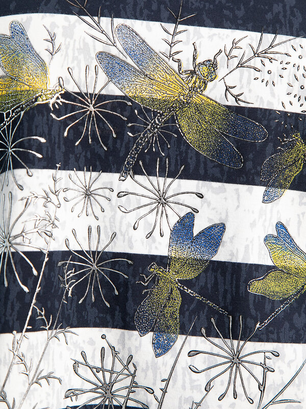 LT Collection Блуза 583727 Б15287-18М синий/белый