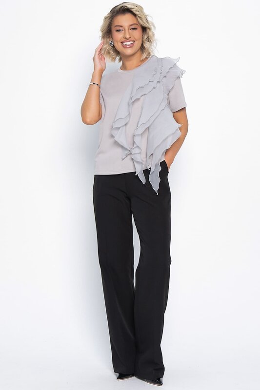 LT Collection Блуза 583733 Б15079-5М серый