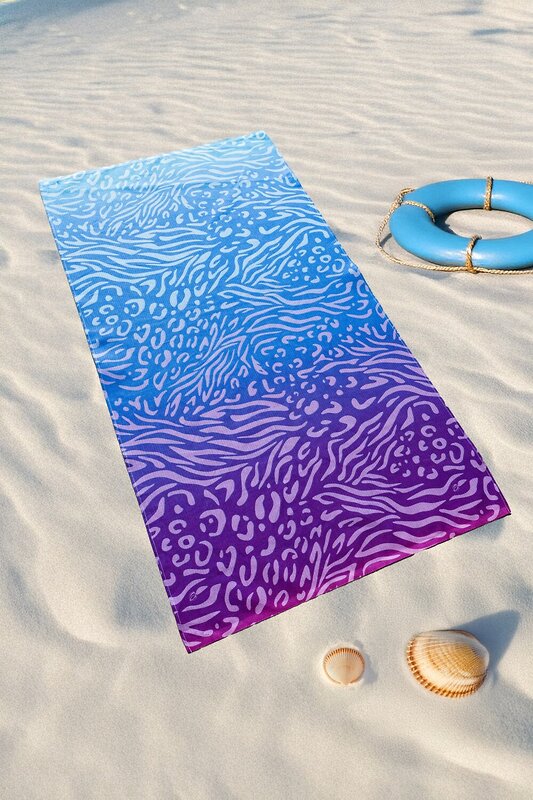 Натали Полотенце 583772 Полотенце пляжное Морской прибой синий