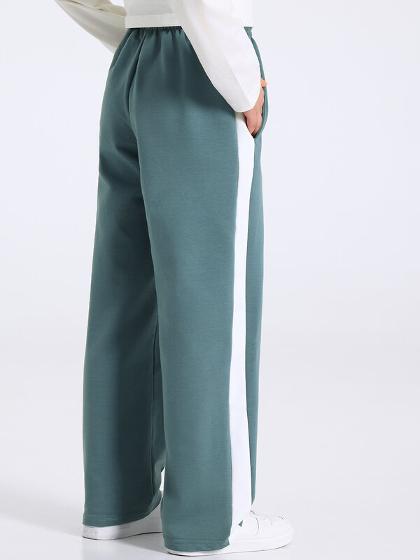 Апрель Брюки 583785 1ПББ4931139 серо-зеленый+сливки