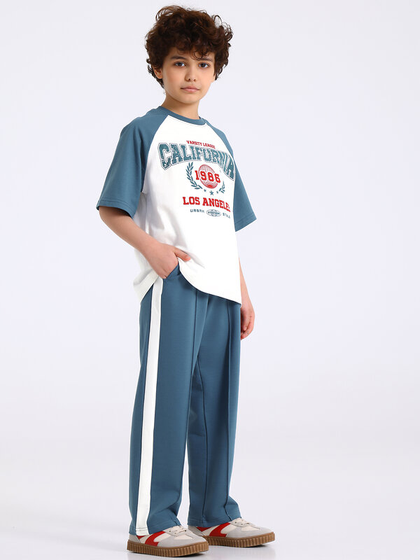 Апрель Брюки 583786 1ПББ4931139 темно-голубой+сливки