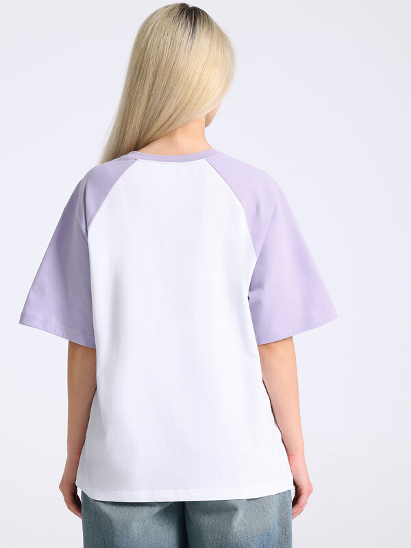 Апрель Футболка 583790 1ЖДФК5037001 белый+светло-сиреневый