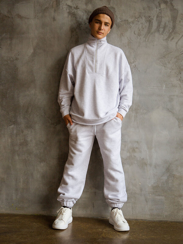 BATIK Брюки 583810 032_БПО Светло-серый меланж