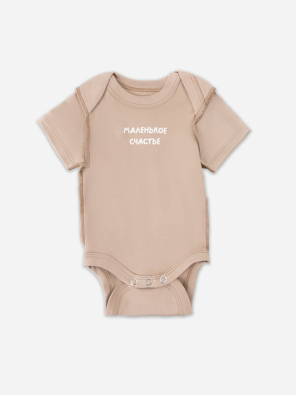 MARK FORMELLE Боди детское 583815 13015-1-2 серо-коричневый +бежевый +печать