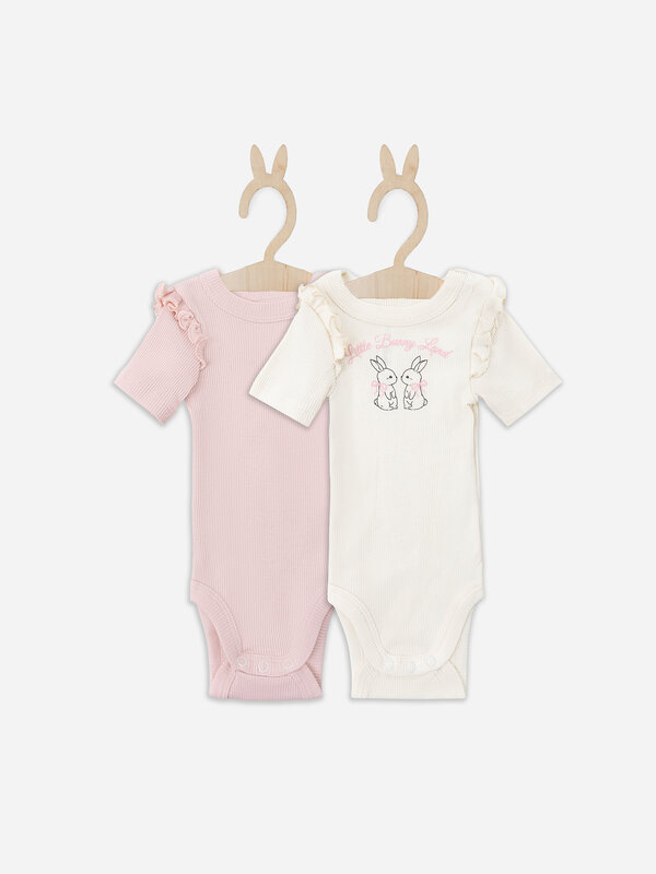 MARK FORMELLE Боди детское 583817 13020-2 молочный +розовый +печать