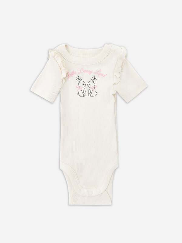 MARK FORMELLE Боди детское 583817 13020-2 молочный +розовый +печать