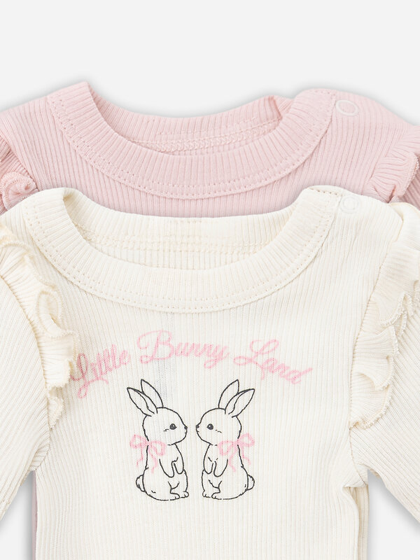 MARK FORMELLE Боди детское 583817 13020-2 молочный +розовый +печать