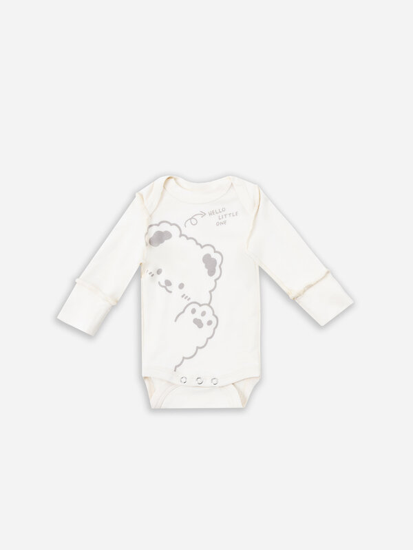 MARK FORMELLE Боди детское 583818 13016-1-3 молочный +серо-коричневый +бежевый +печать