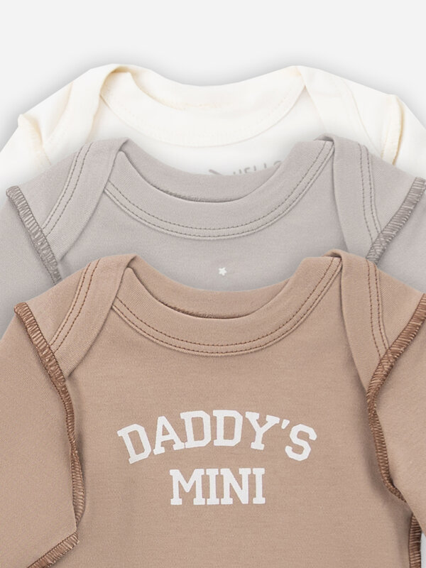 MARK FORMELLE Боди детское 583818 13016-1-3 молочный +серо-коричневый +бежевый +печать