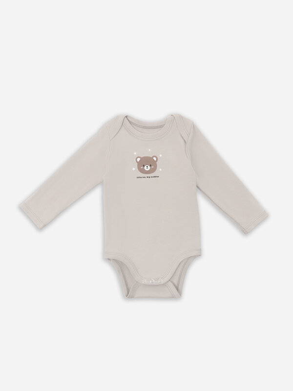 MARK FORMELLE Боди детское 583819 13016-3 молочный +серо-коричневый +бежевый +печать