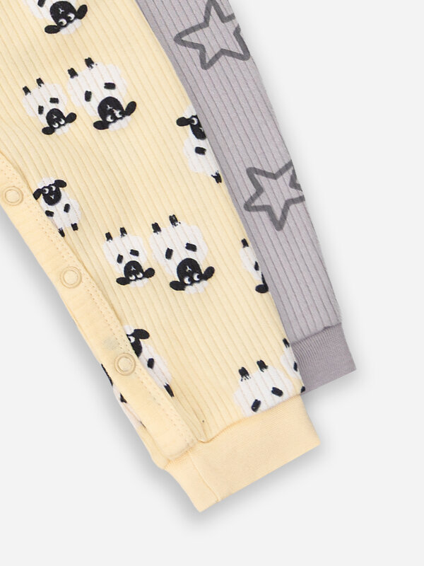 MARK FORMELLE Комбинезон 583849 14012-2 барашки на абрикосовом +звездочки на сером