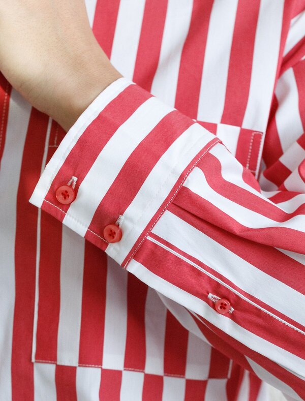 VILATTE Блузка 583946 D29.271 белый-красный