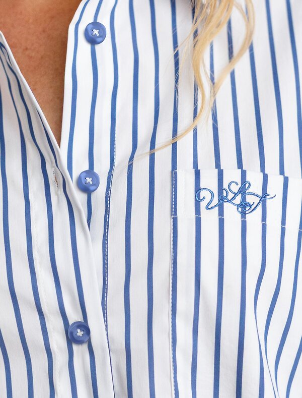 VILATTE Блузка 583948 D29.271 белый-синий