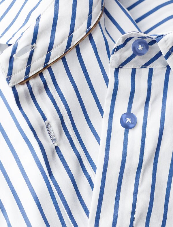 VILATTE Блузка 583948 D29.271 белый-синий