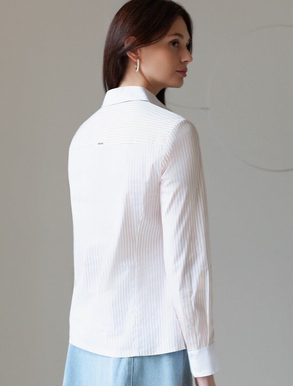 VILATTE Блузка 583950 D29.301 белый-желтый