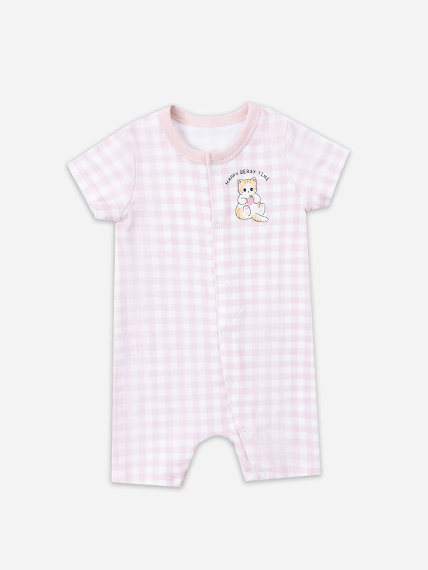 MARK FORMELLE Полукомбинезон 583953 13021 розовая клетка на белом