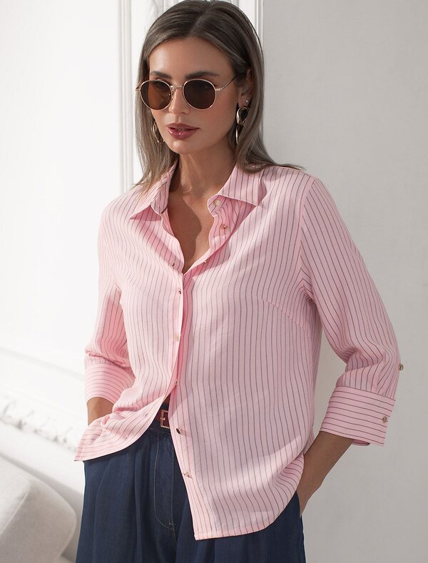 VILATTE Блузка 583956 D29.306 пудровый-бежевый