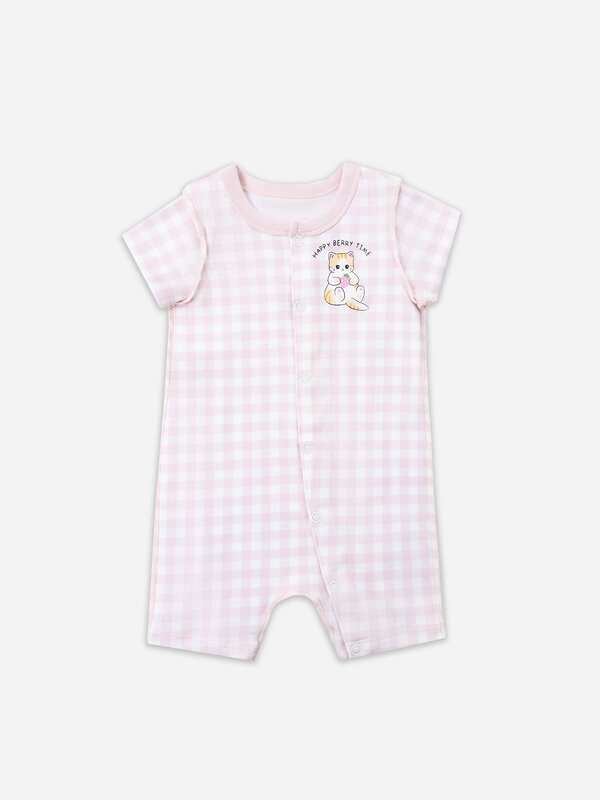 MARK FORMELLE Полукомбинезон 583958 13021-1 розовая клетка на белом