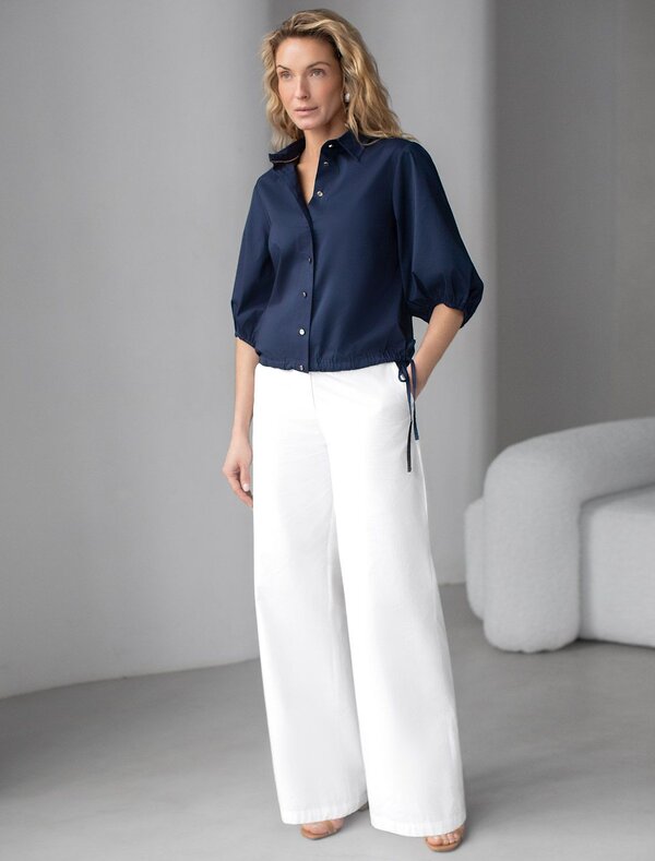 VILATTE Блузка 583962 D29.312 темно-синий