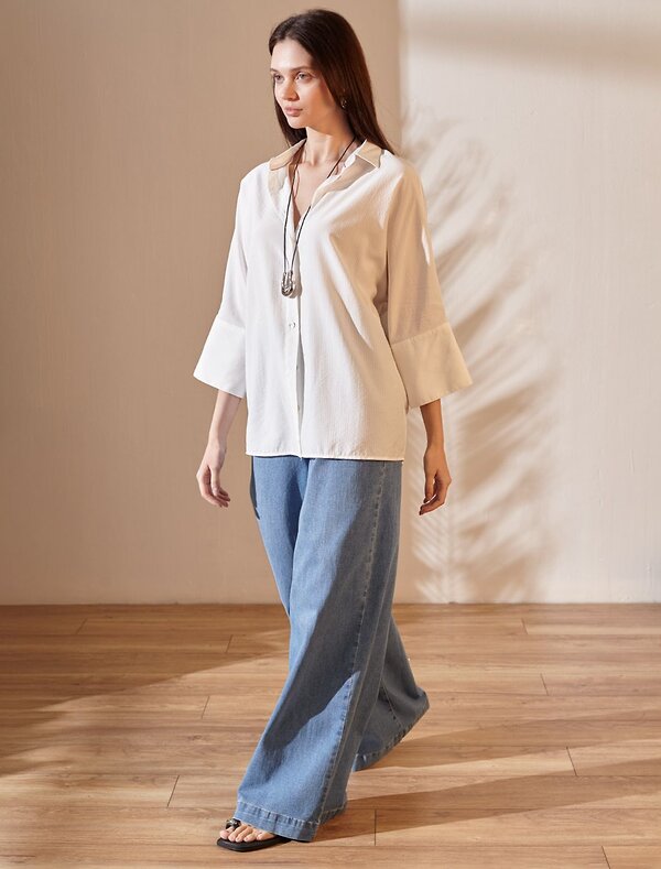 VILATTE Блузка 583966 D29.323 белый