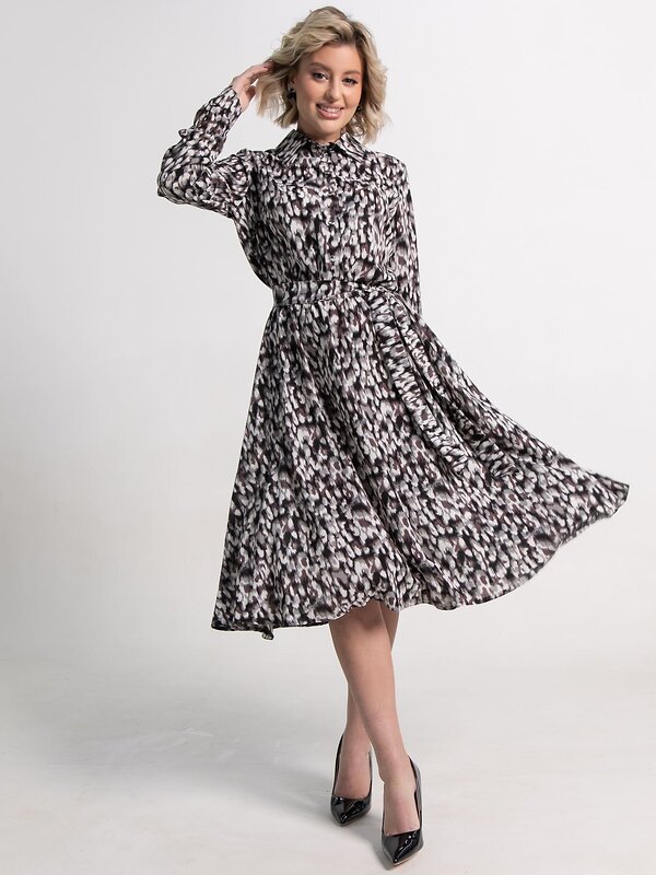 LT Collection Платье 583975 П15010-45М серо-коричневый