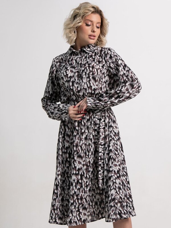 LT Collection Платье 583975 П15010-45М серо-коричневый