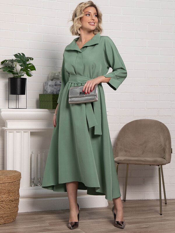 LT Collection Платье 583976 П15153-16М зеленый