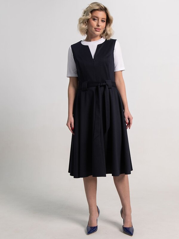 LT Collection Платье 583979 П15204-53М темно-синий