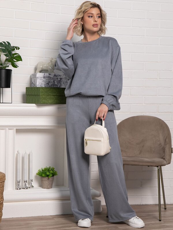 LT Collection Костюм 583981 К15228-21М серый