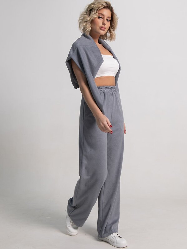 LT Collection Костюм 583981 К15228-21М серый