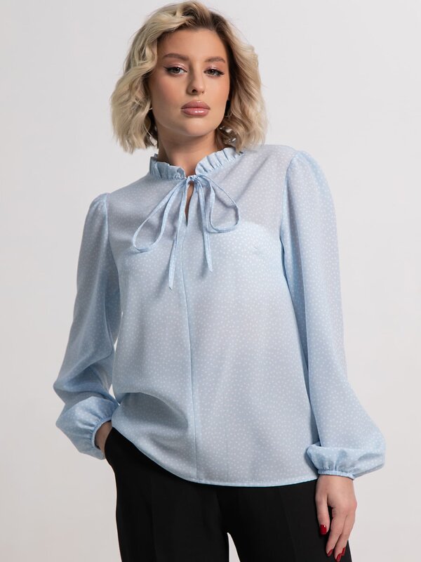 LT Collection Блуза 583982 Б15207-18М голубой