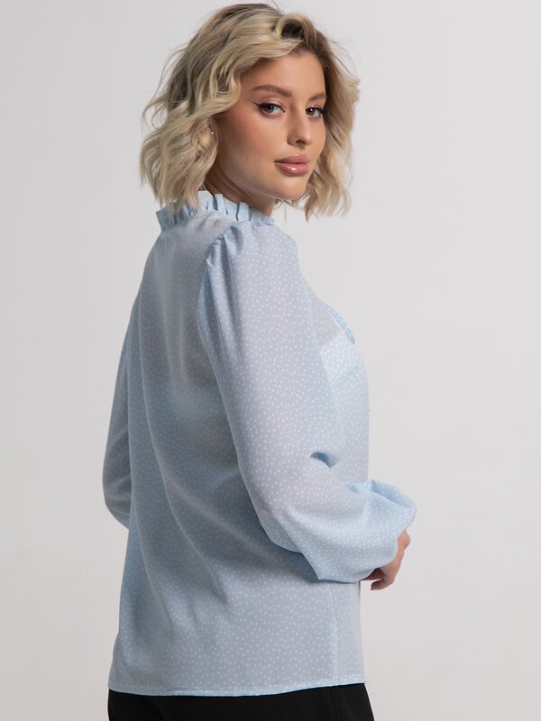 LT Collection Блуза 583982 Б15207-18М голубой