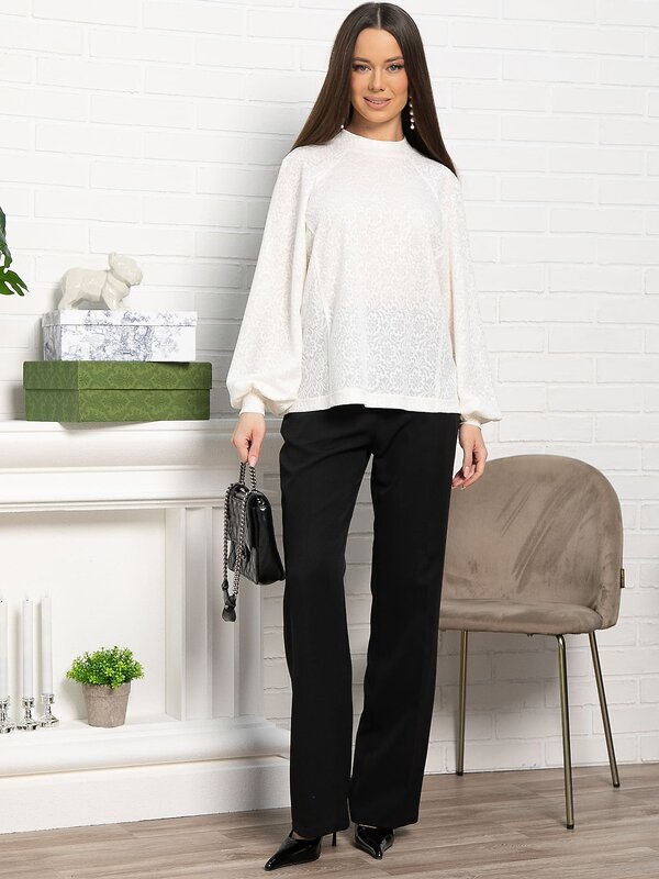 LT Collection Блуза 583987 Б15234-18М молочный