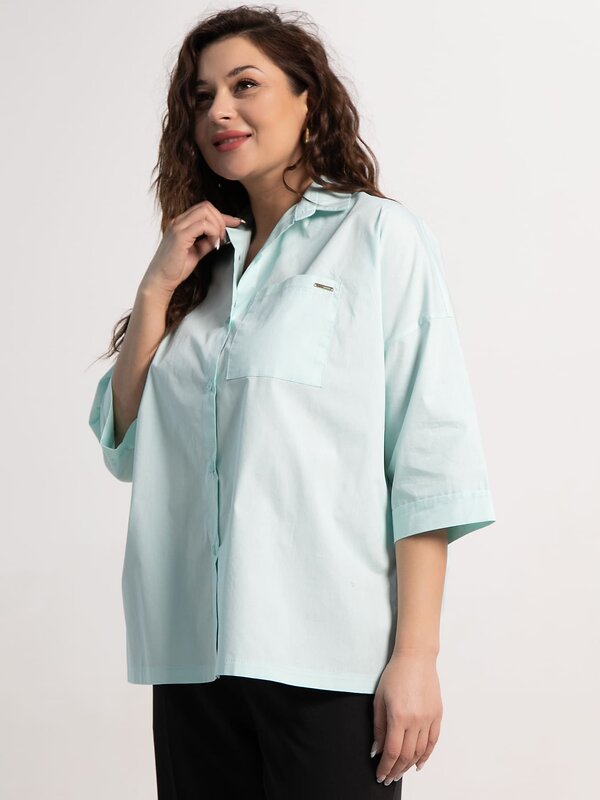 LT Collection Рубашка 583990 Б15232-24М мятный