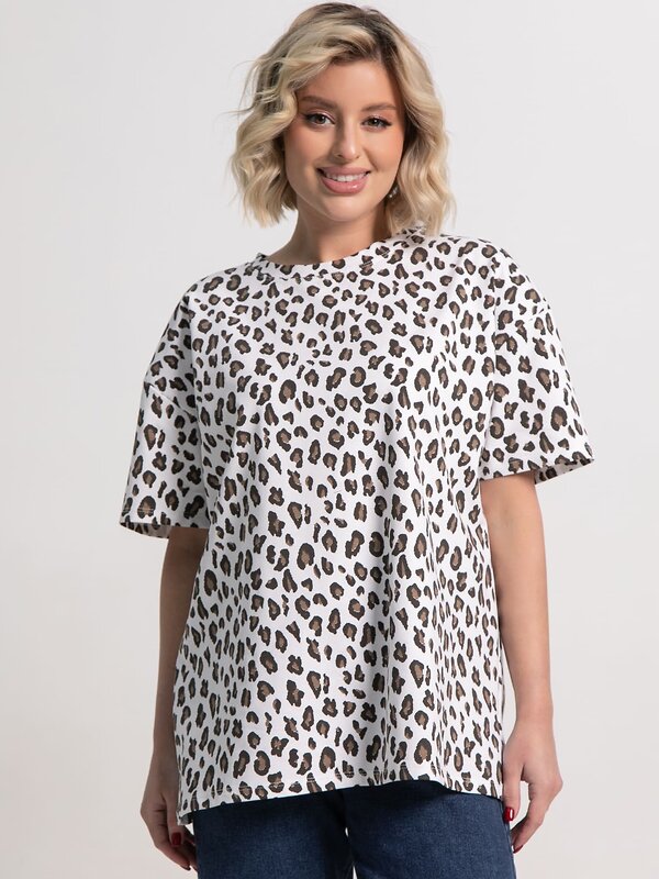 LT Collection Футболка 583991 Б15237-4М белый/коричневый