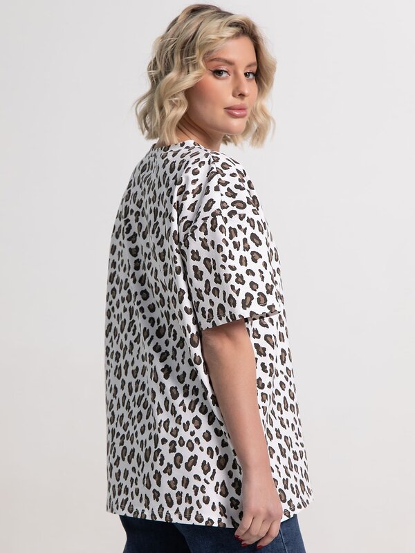 LT Collection Футболка 583991 Б15237-4М белый/коричневый