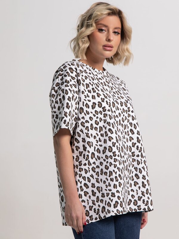 LT Collection Футболка 583991 Б15237-4М белый/коричневый