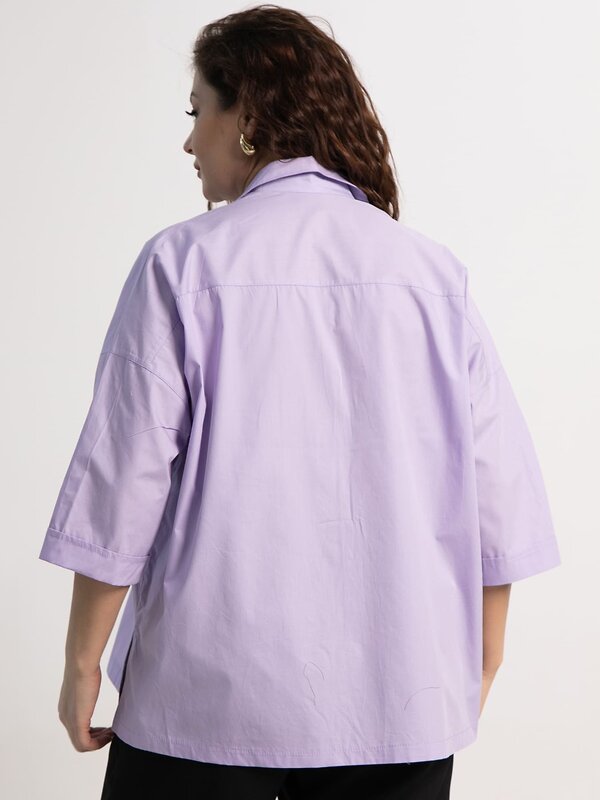 LT Collection Рубашка 583992 Б15233-24М сиреневый