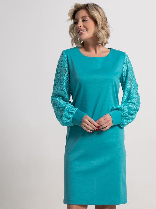 LT Collection Платье 583994 П15250-18М бирюзовый