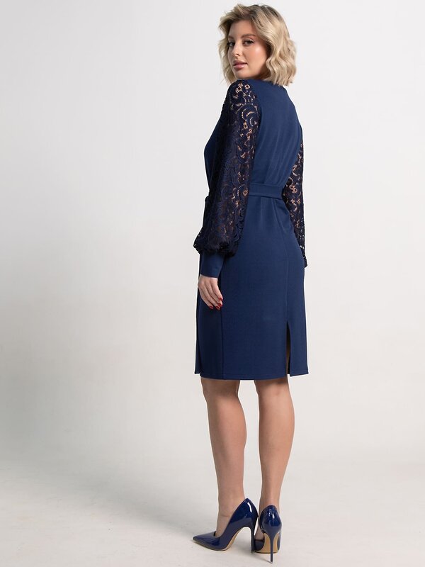 LT Collection Платье 583995 П15251-18М темно-синий