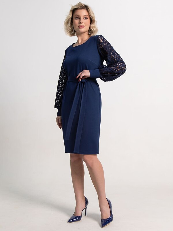 LT Collection Платье 583995 П15251-18М темно-синий