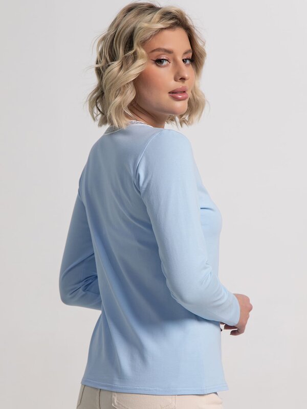 LT Collection Блуза 583999 Б15264-50М голубой
