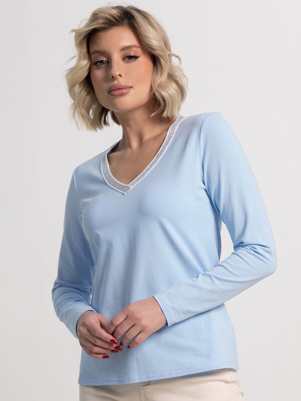 LT Collection Блуза 583999 Б15264-50М голубой
