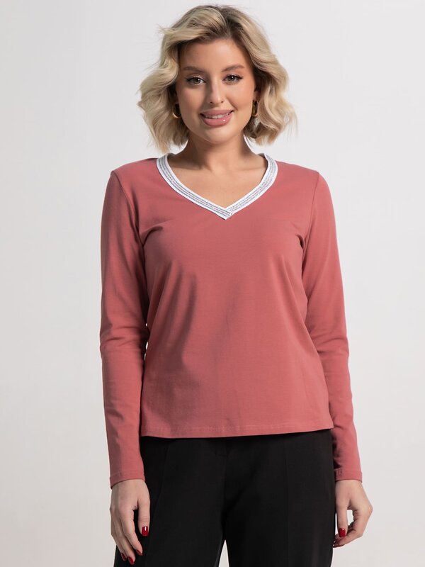 LT Collection Блуза 584003 Б15263-50М терракотовый
