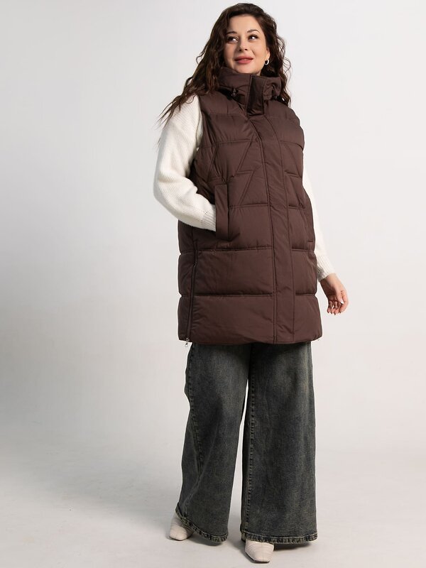 LT Collection Жилет 584010 Б15304-18М коричневый