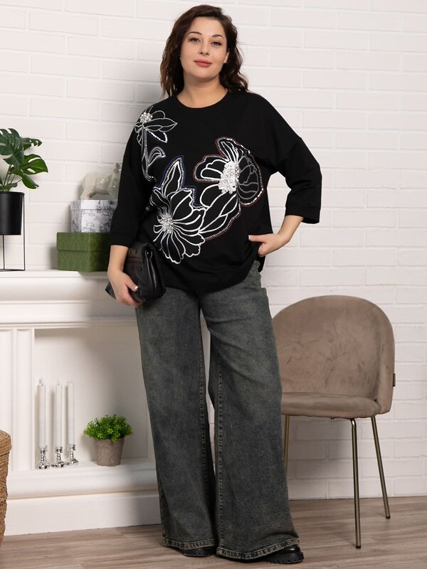 LT Collection Блуза 584017 Б15311-18М черный