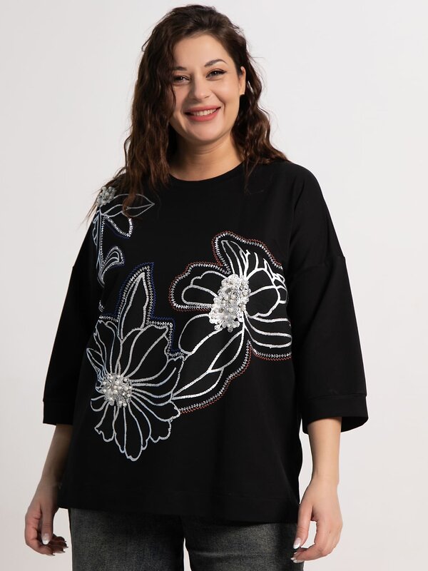 LT Collection Блуза 584017 Б15311-18М черный