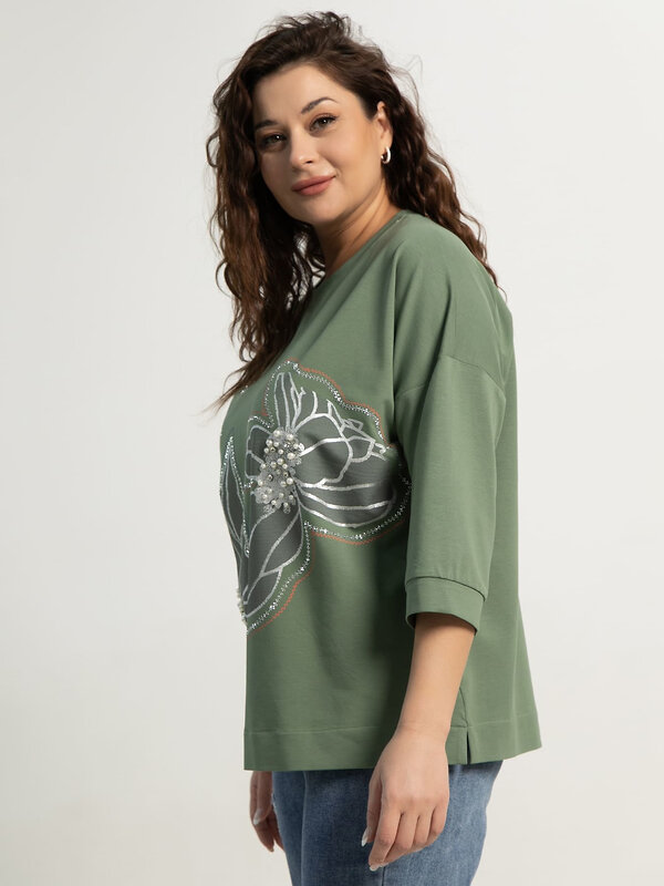 LT Collection Блуза 584020 Б15312-18М зеленый