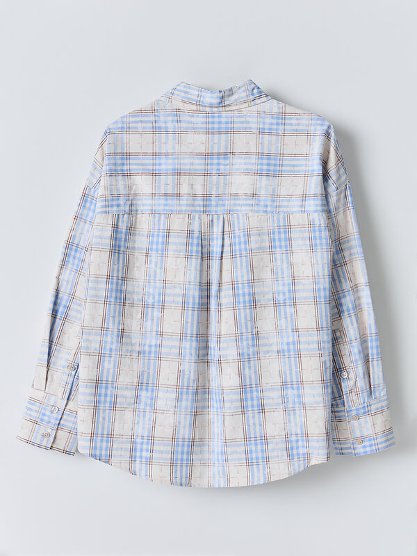 MARK FORMELLE Рубашка 584097 122836 бежево -голубая клетка