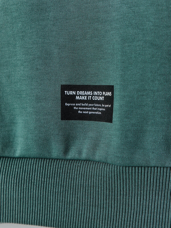 MARK FORMELLE Свитшот 584101 123500 темная зелень +печать